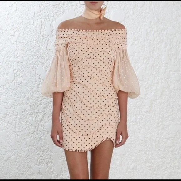 Zimmermann Painted Heart Contour Mini Dress NWT - Picture 1 of 8